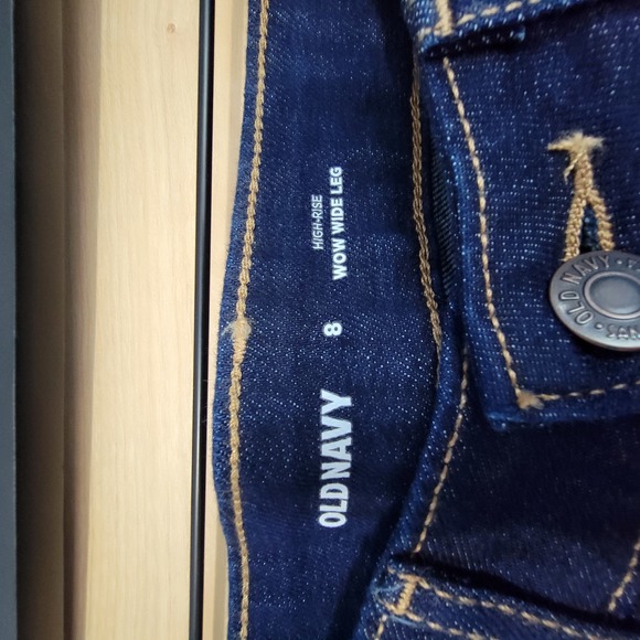 Old Navy | Jeans | Womens | High-Rise | 8 | Wide Leg | Blue - Picture 2 of 3